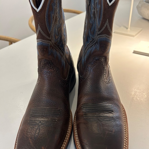 ARIAT Mens Brown Leather Cowboy Boots - Size 10B